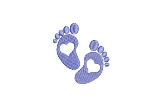 Baby Feet with Hearts