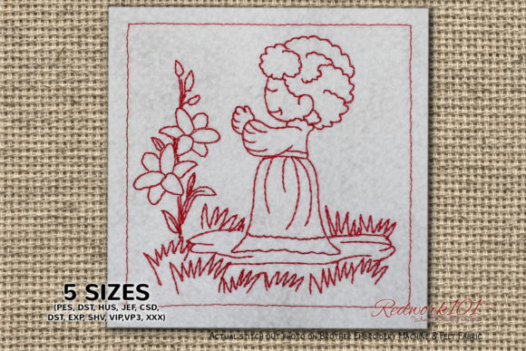 Beautiful Girl with Flower Seasonal Embroidery Review