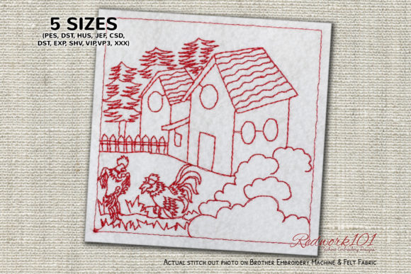 Chicken Fights on the Ground of Home Embroidery Review