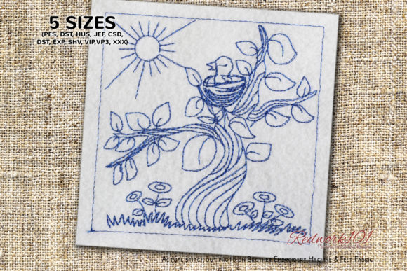 Chicks in Nest Redwork: A Seasonal Embroidery Designer's Review