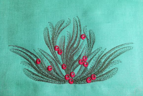 Christmas Spray Embroidery for Boutique Apparel