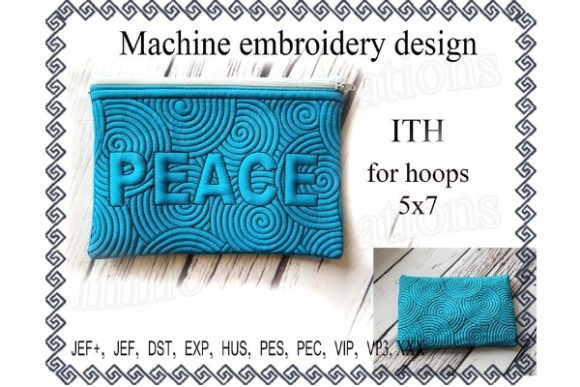 Cosmetic Bag in the Hoop – Peace Review for Handmade Gifts