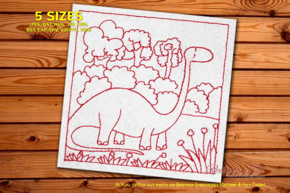 Dinosaur with Long Neck in Jungle: A Designer’s Review for Personalized Gifts