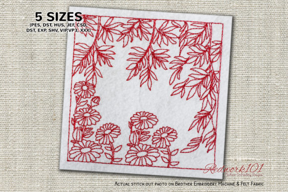 Flower with Leaves Lineart Design Review for Small Business Merch