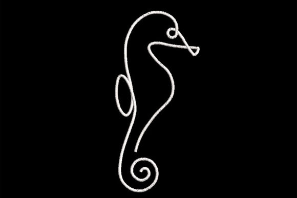Minimalistic One Line Seahorse: A Designer's Review