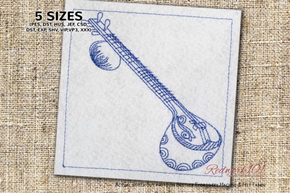 Sitar Stringed Instrument: An Embroidery Designer's Review